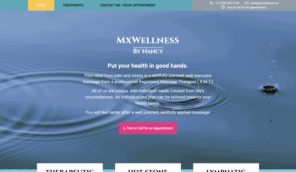 Mx wellness by nancy homepage