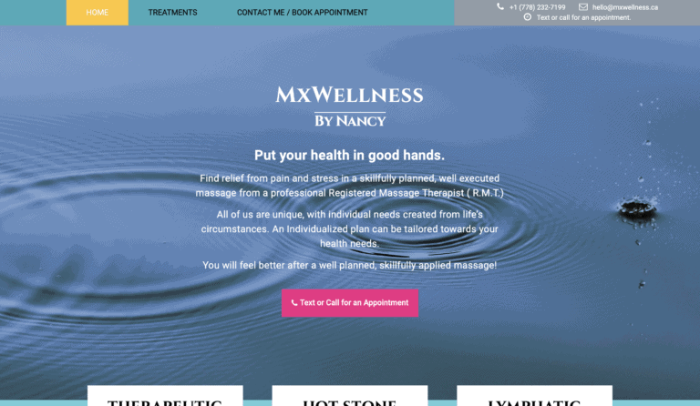 Mx wellness by nancy homepage