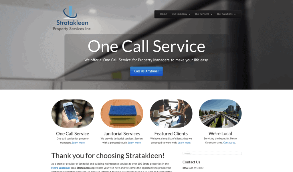 Stratakleen Homepage