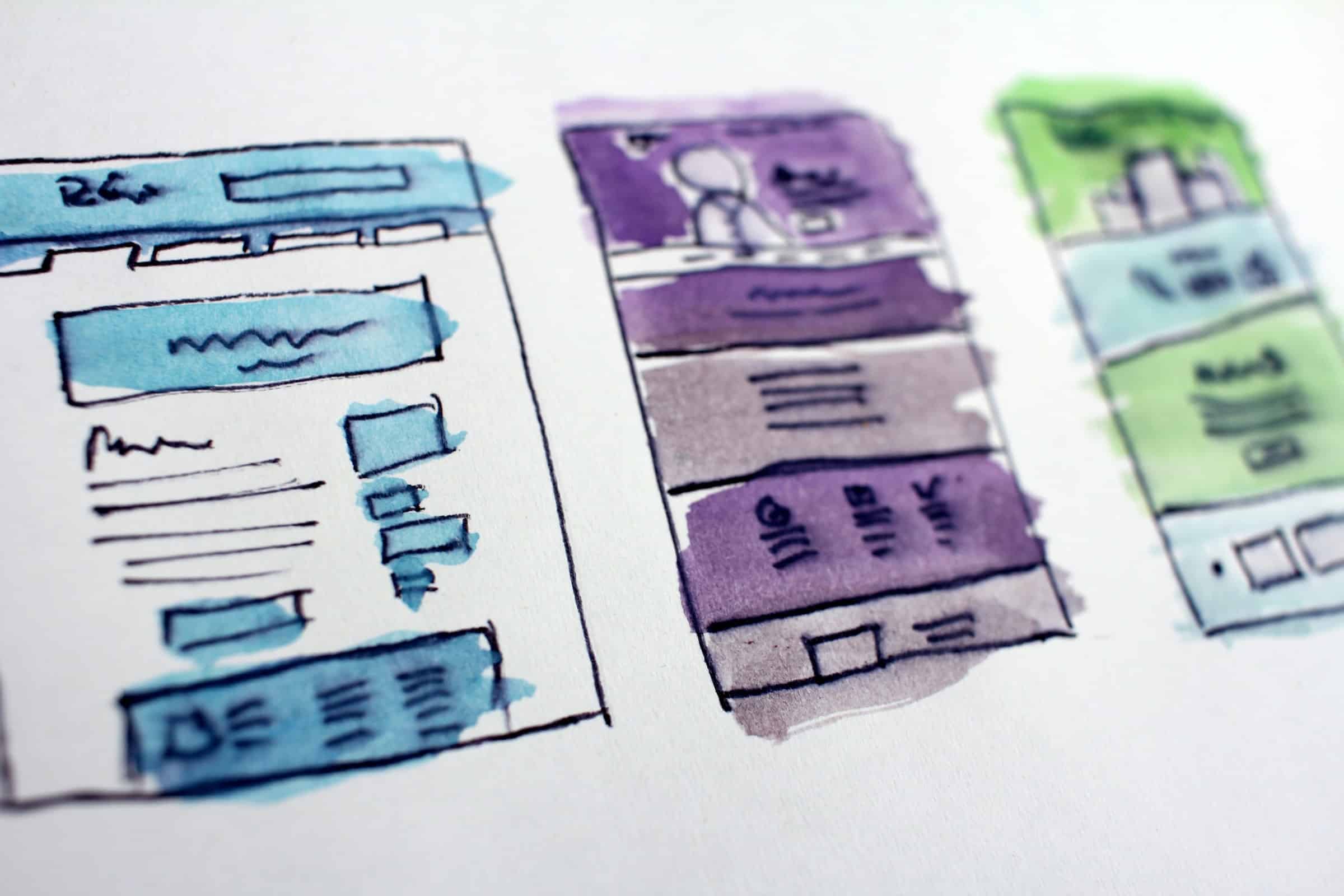Website Template Sketches